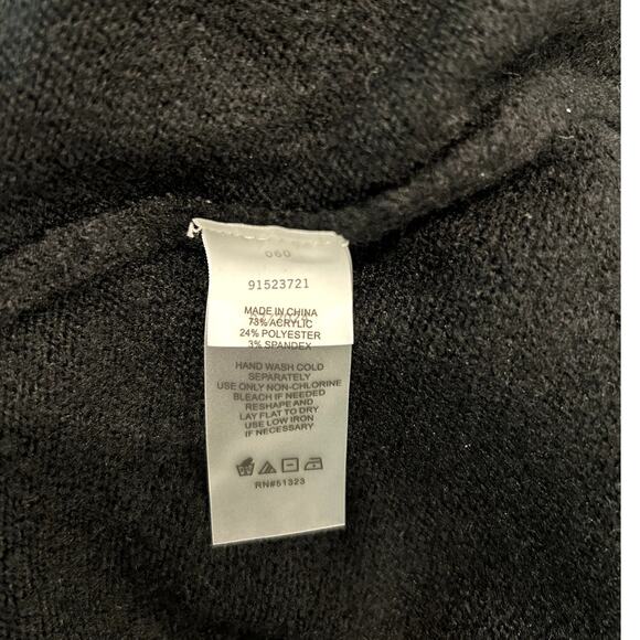 Vince Camuto Women's Dress Black Size Small Turtle Neck Above Knee Long Sleeve - Picture 9 of 9